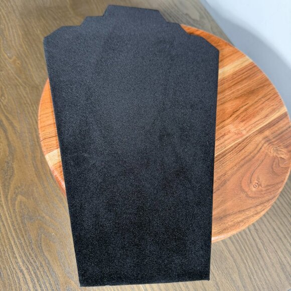 Black Velvet Necklace Easel Display Stand — 12.5" Jewelry Organizer - Picture 6 of 7